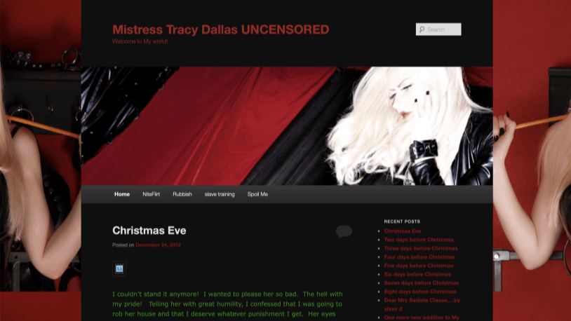 Mistress Tracy blog archive 2012