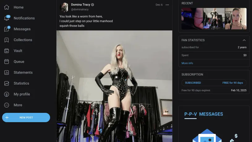 Mistress Tracy OnlyFans Page