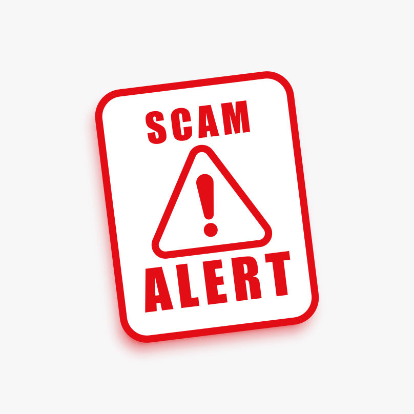 scam alert symbol