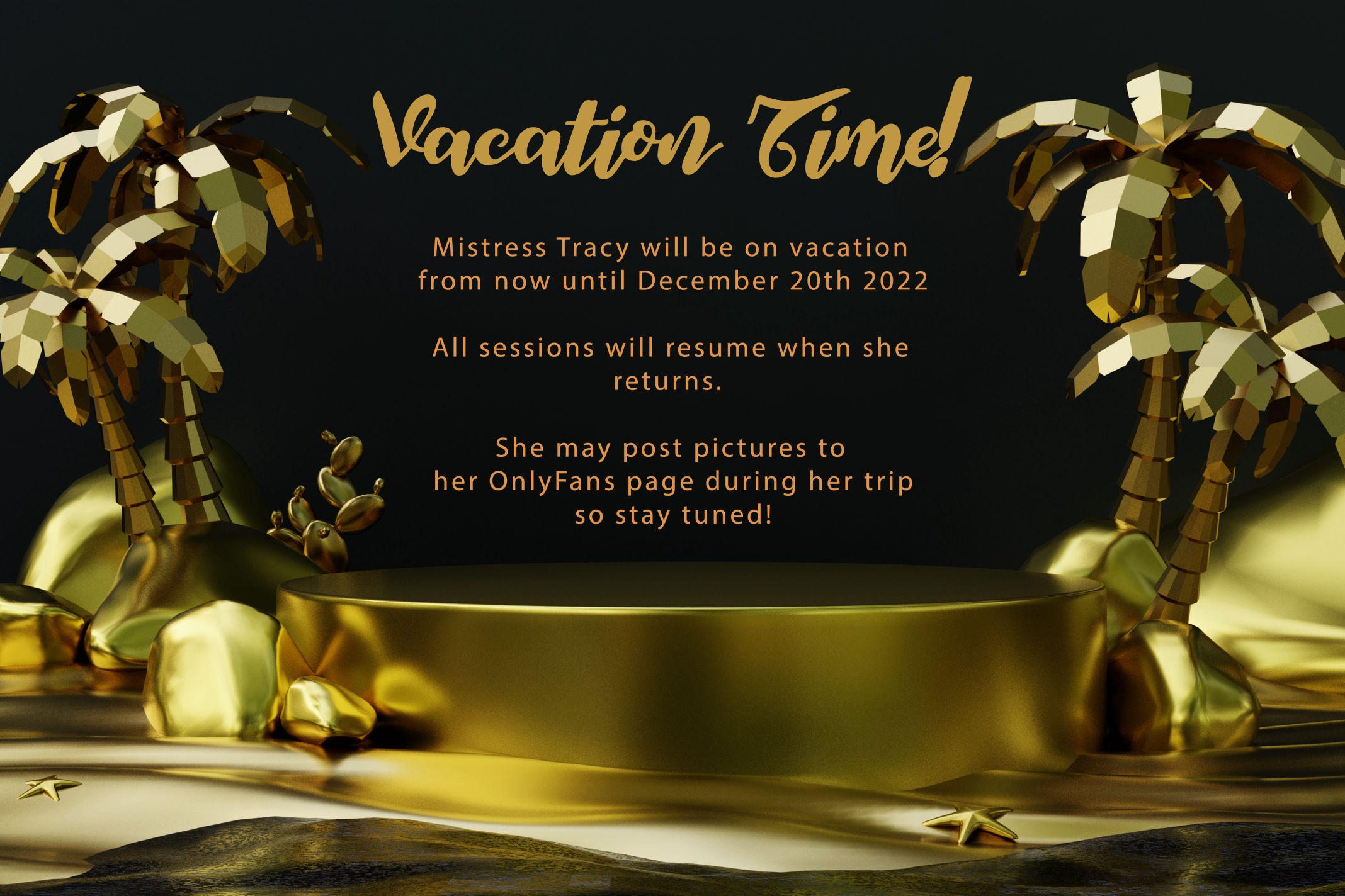 vacation announcement 